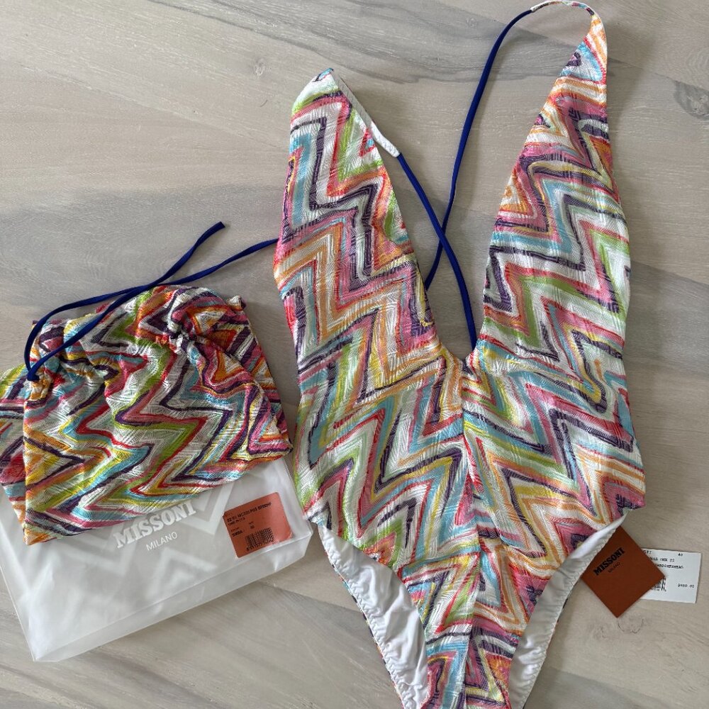 MISSONI One Piece Swimwear Swimsuit NWT sz 40